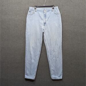 Vtg Levis 550 Jeans Womens 18 Long (34x33) Relaxed Fit Tapered Leg Denim